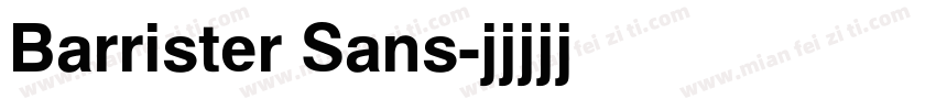Barrister Sans字体转换